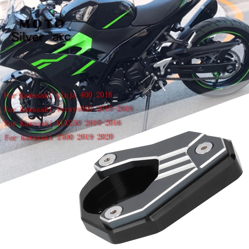 Motorcycle Extension Pad Plate Kickstand Stand Fit for KAWASAKI NINJA400