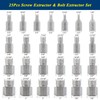 PRIDE&CRAFT 25Pcs Screw Extractor Set, Heavy Duty Bolt Extractor Set,