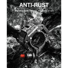 ROCKBROS Bike Bells Hidden MTB Bells Bicycle Bells for 22.2mm Handlebars, More Than 100dB, Clear & Long Sound Ringer, Mountain Bike, Scooter, Youth Bike, Black