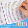Hoiny Sticky Notes, Transparent Highlight Strips, Fluorescent Sticky Notes, Pastel