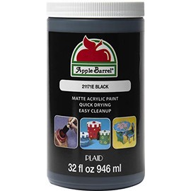 Apple Barrel Pintura negra de 32 onzas líquidas (paquete de 1)