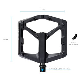 Crank Brothers MTB Flat Pedal Stamp 2 L Black 2020