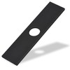 KWODE 10”Black Square Hole Cover Deck Plate for Kitchen or