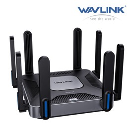 WAVLINK AX6000 WiFi 6 Mesh Router 8 Antennas Dual 2.5G Ports, AI QoE & VPN for Business