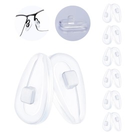 MYCOURAG 6 Pairs Replacement Silicone Rubber Nose Pieces Compatible with Oakley Contrail/Lizard/Limit Switch/Truss Rod/Barrelhouse Sunglass