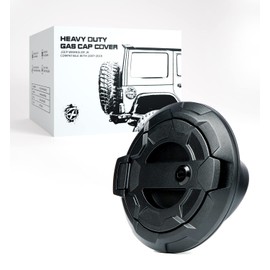 Xprite Gas Tank Cap Cover Fuel Filler Door Cover Accessories Compatible with 2007-2018 Jeep Wrangler JK JKU Unlimited Sahara Rubicon Sport (No Keys Included)