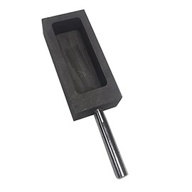 LLFAU Gold Silver Graphite Mold Ingot Mold Crucible for Melting Casting Refining with Metal Bar (2kg)