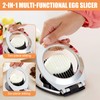 Stainless Steel Egg Slicer Professional - 2-in-1 Egg Slicer &