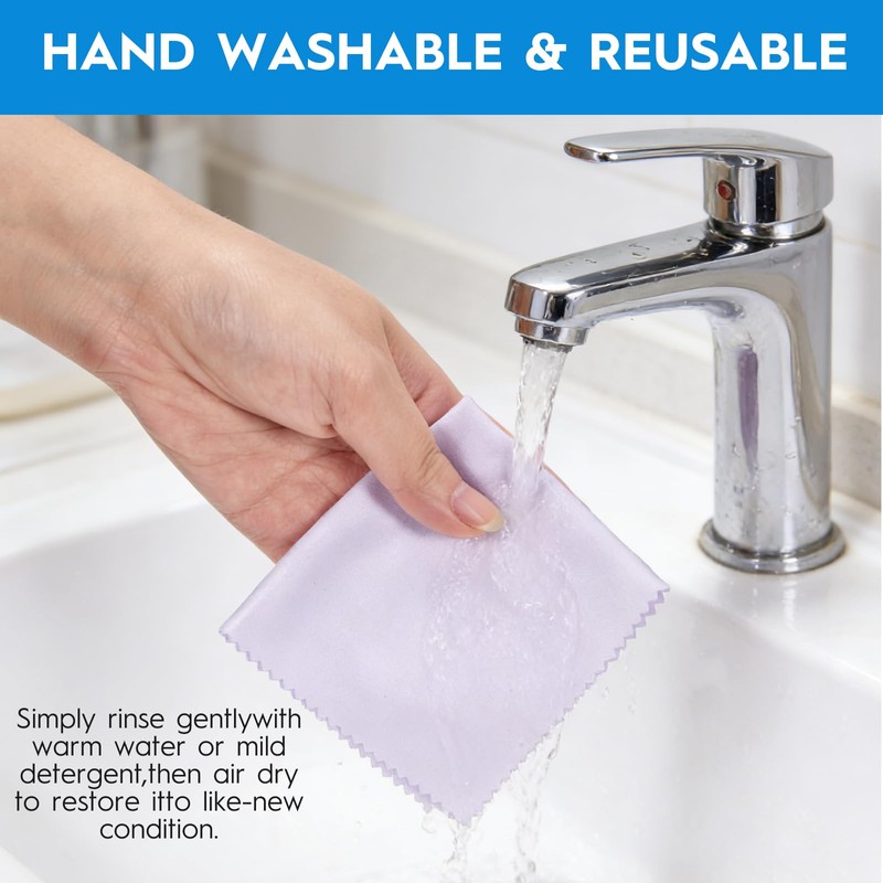 20Pieces Glasses Cleaning Cloth,Sublimation Printable Blank