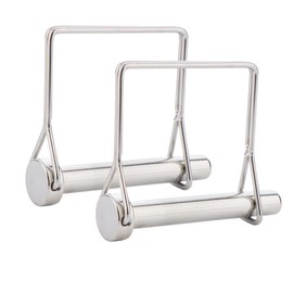 2 Pack Full 316 SS Square Pto Pin, Safety Coupler Pin 3/8" x 2-3/4"(9.5mm x 70mm), Full Marine Grade 316 Stainless Steel Heavy Duty Shaft Locking Pin