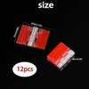 12 Pcs Acrylic Small Hinges - Self Adhesive Clear Plastic