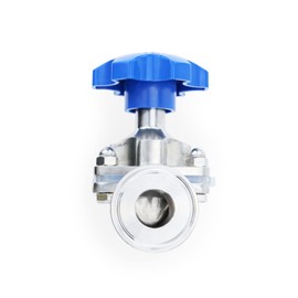 1/2quot; 3/4quot; 1quot; 1-1/4quot; Pipe OD 19mm 25mm 32mm DN20 Stainless Steel 316L Sanitary Diaphragm Valve 1.5quot; Tri-Clamp Ferrule OD 50.5mm 1Pcs ( Color : White Handle , Size : DN15 x Ferrule 5
