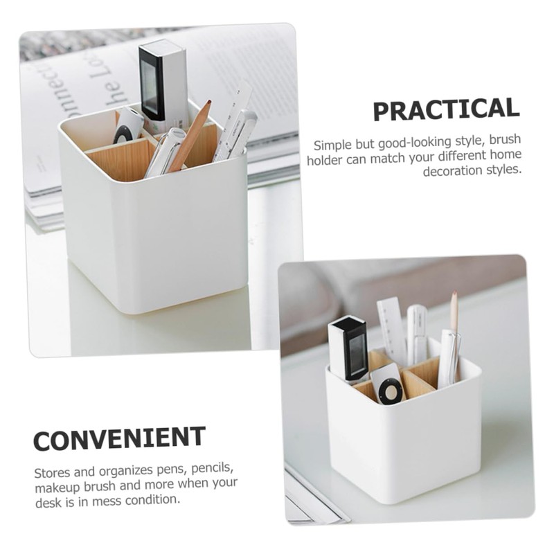 Alipis Makeup Organizer Desk Brush Holder Pencil Pen Pen and