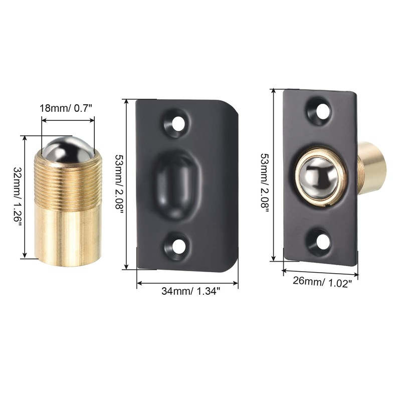 PATIKIL Door Ball Catch Door Catch Ball Roller Latch for