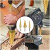CeyMlem 3-Piece Step Drill Bit Set, Step Drill Bit with