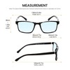 Calabria Blue Light Blocking Reading Glasses +1.00 Black Men Women