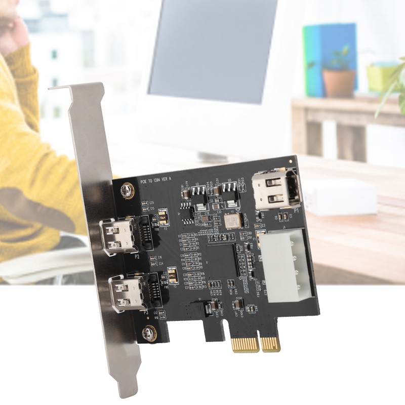 PCI -E 1X to 3-port 1394A (2 out of 1)