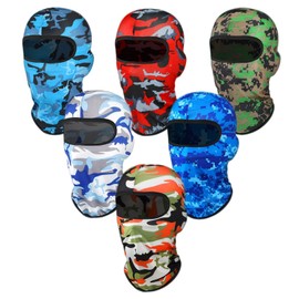 6 Pack Ski Mask Balaclava Face Masks for Men Women Pooh Shiesty Mask Outdoor Full Cover Summer&Winter Protection (Camouflage-6PCS)