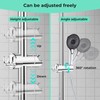 Alyvisun Adjustable Shower Holder with 2 Hooks for 20.5-23.5mm Shower
