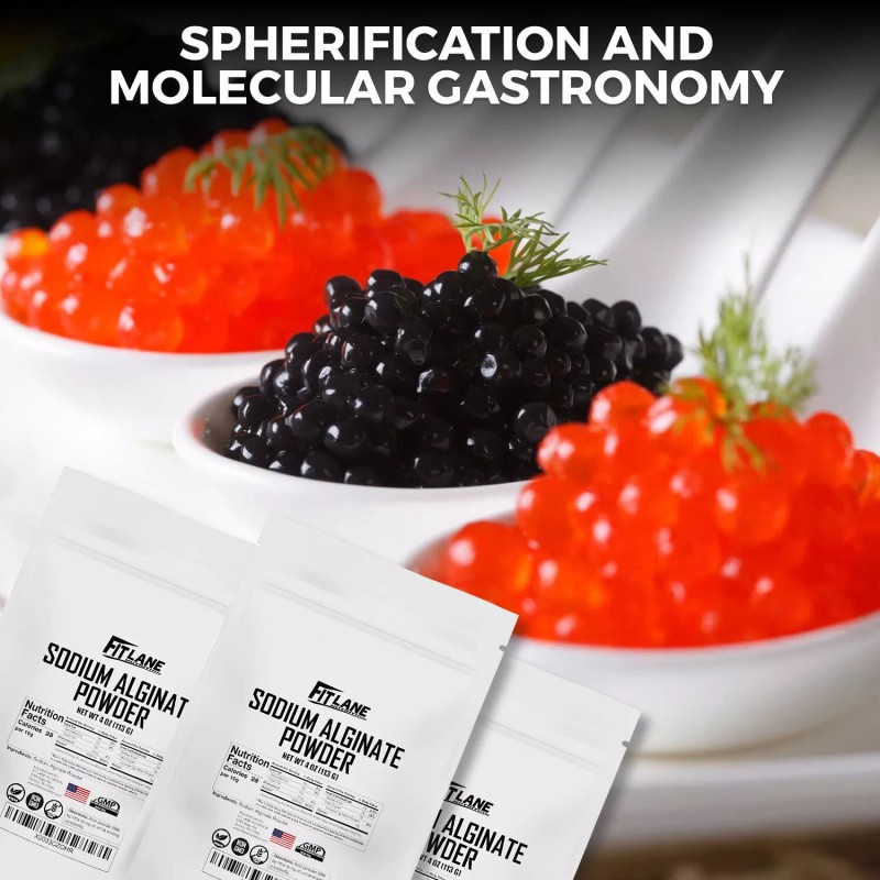 Fit Lane Nutrition Sodium Alginate Powder, Food Grade Bulk Powder