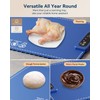 Food Warming Mat with Adjustable Temperature,Foldable Electric Warming Tray for