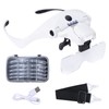 YOCTOSUN Magnifying Glasses with 4 LED Lights, Headband Magnifier with