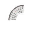 Aluminum Alloy Oval Measuring Tape Scale Ruler Tape 90mm Outer