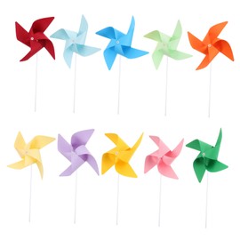 SAFIGLE Juego De 12 Molinetes De Viento Para NiñOs, Kit De Manualidades De Molinillos De Viento Juguete De Graffiti Para NiñOs DecoracióN De Fiestas Infantiles Colores Mezclados