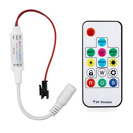 RGBZONE Mini 14 Key DC5-24V RF Remote Controller with Lock for WS2811 WS2812B LED Strip Light