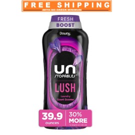 Downy Unstopables In-Wash Laundry Scent Booster Beads, Lush, 39.9 oz