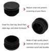 Biaungdo 4 Pcs 1 1/2 inch Round Plastic Hole Plug,