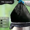 BITFUL Heavy-Duty Refuse Sacks Bin Liners -Strong- Leak-proof- 75L Capacity-