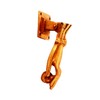 Purpledip Brass Door Knocker Handle: 'Hand Of God' (11137)