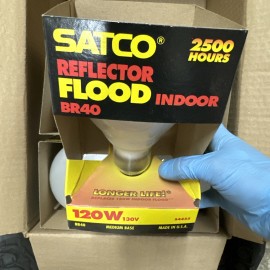 SATCO 120BR/FL  SATCO Reflector Flood BR40 Indoor 120W 130V 2500 Hours S4455