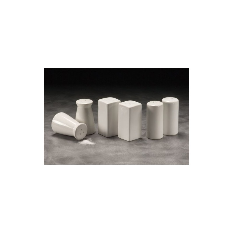 American Metalcraft Square Ceramic Salt & Pepper Shakers (Set of