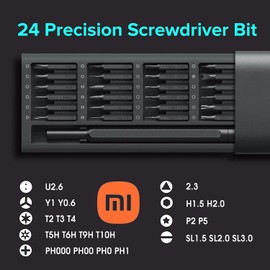 Mi Ultra Precision Screwdriver Kit 24 Common Household Bits, Fully Magnetic Aluminum Storage Case - A Must have for small repairs