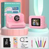 Hangrui Kids Camera Instant Print, 2.4'' Instant Camera for Kids,