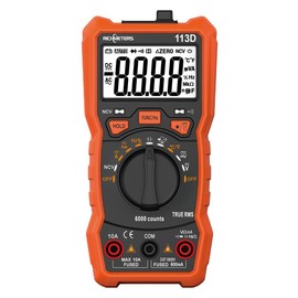 Digital Multimeter with Auto-Range and Advanced Features (Capacitance, Temp, NCV) (RM113A)