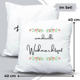 Cozyint Cushion Cover Set of 2 Christmas Motif