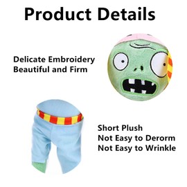 JHESAO 3 PCs Plants & Zombies Sport Plush Zombie Sets - 2 Soft Stuffed Dolls - Purple PVZ Plushies