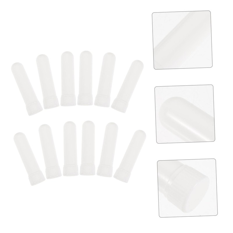KOMBIUDA 12 Pack Nasal Sticks Blank Tube for Essential Oils