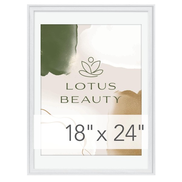 PS Shadowbox Style Frame - 18"x24" (White)