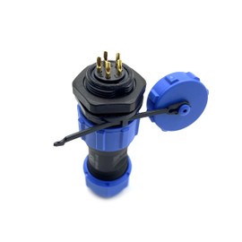 bayzconn SP17 5-Pin Connector Aviation Plug, IP68 Male Plug and Female Socket Cable Connector 5 Pin Mounting on Rear Nut Aviation Plug 500V 5A