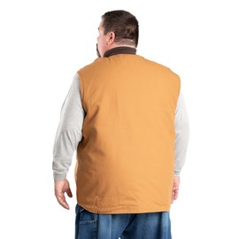 Berne Men's Workmans Duck Vest, Small Regular, Brown Duck