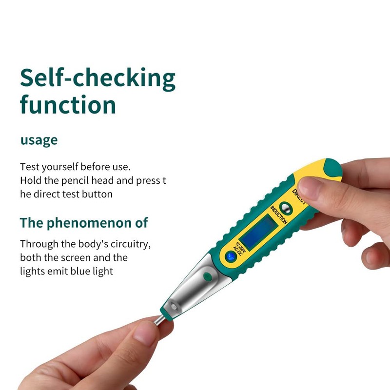 Fasizi 2Pcs Digital Test Pencil Tester Electrical Voltage Detector Pen