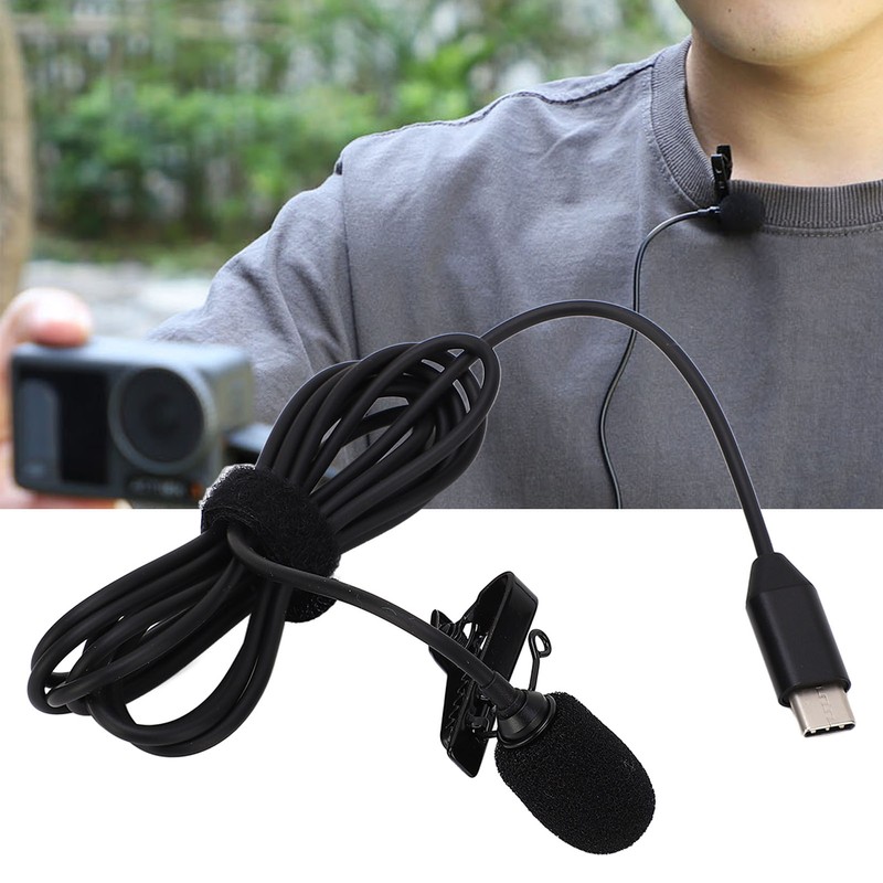 Lapel Microphone Anti Interference Omnidirectional Clip On Lavalier Microphone for