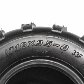 Unbranded Pair 8" inch 18x950-8 18X9.50-8 Rear Tire Lawn Mower Garden Tractor ATV Go kart