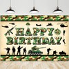 Camo Party Decoration Supplies - Army Happy Birthday Backdrop, Makeup