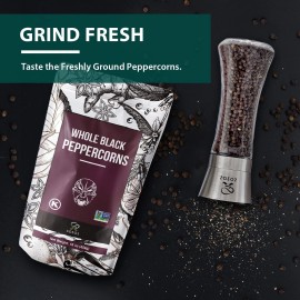 Unknown Soeos Whole Black Peppercorns 16oz Non-GMO Kosher Grinder Refill Fresh
