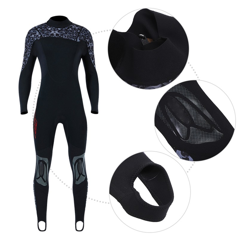 3MM Diving One Piece Swimsuit Long Sleeve Equipment for Snorkeling